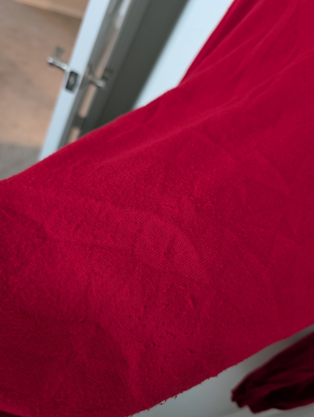 Red Buttoned Cardigan - Picture 3 of 3